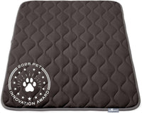 Paw Inspired Washable Padded Crate Mats for Dogs - 42 Inch / Gray