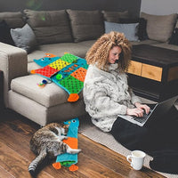 AWOOF Cute Soft Catnip Mat, Interactive Cat Toys for Indoor Cats