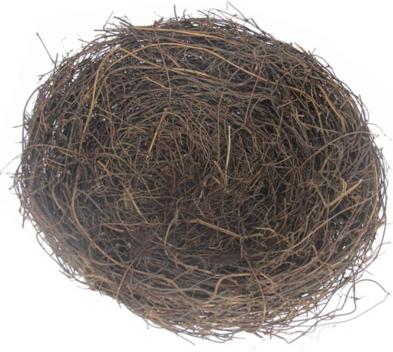 Rattan Bird's Nest Easter 5.9in Garden Yard Home Party Wedding Decor – Essentials for Birds