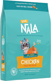 LOVE, NALA - Chicken Air Dried Cat Food - Award Winning - Made in USA - Complete & Balanced Cat Food for All Life Stages- 1 Bag - 1 lb.