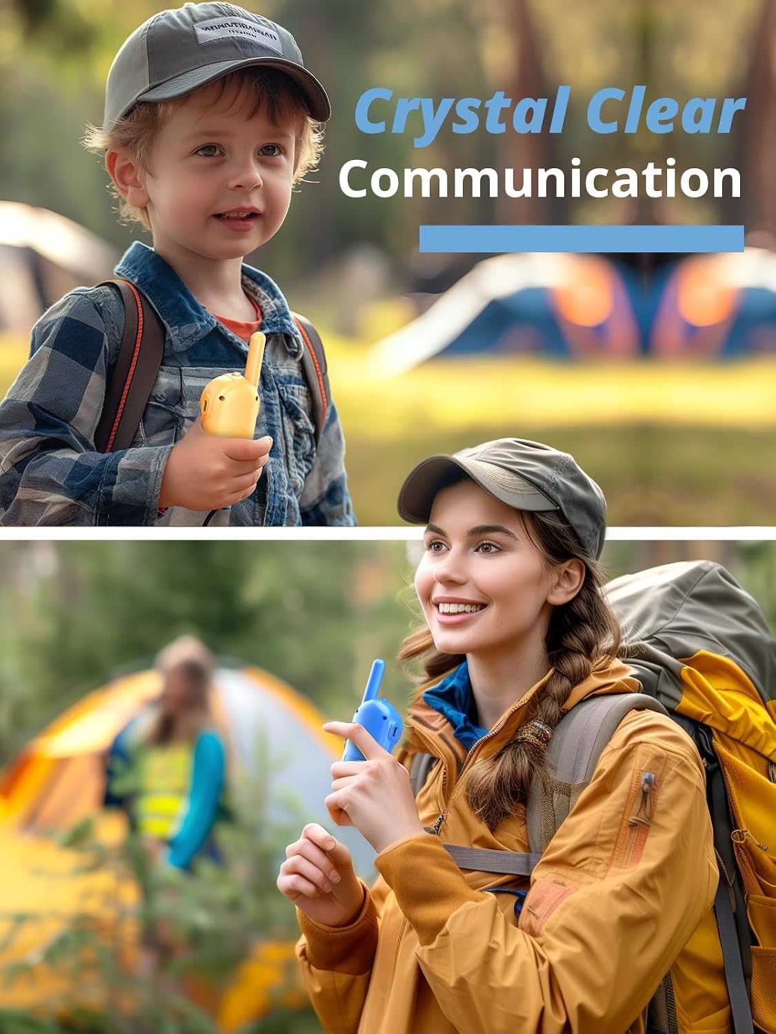 Inspireyes Kids Walkie Talkies - Blue Star / 2 Pack - image 4