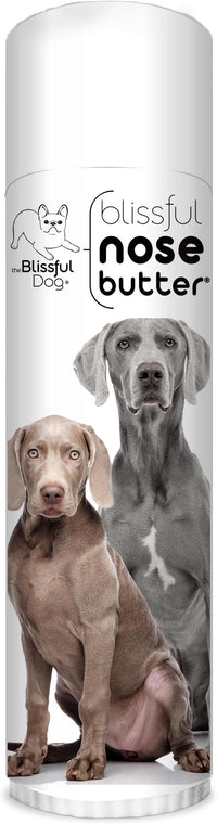 The Blissful Dog Weimaraner Nose Butter for Dry, Cracked Skin, Lick-Safe Dog Nose Balm with Moisturizing Shea Butter, Almond, Olive, and Essential Oils, Pet Supplies, Uncented, 0.50 oz.
