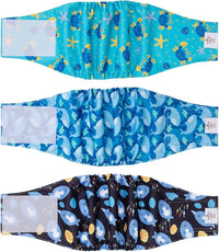 CuteBone Belly Band for Dogs Male Reusable Diapers Washable Wrap DM36S