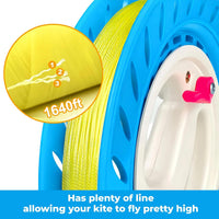 7.2in Kite Reels for Teens - Blue Kite Reel with Brake / 9 inch - image 3