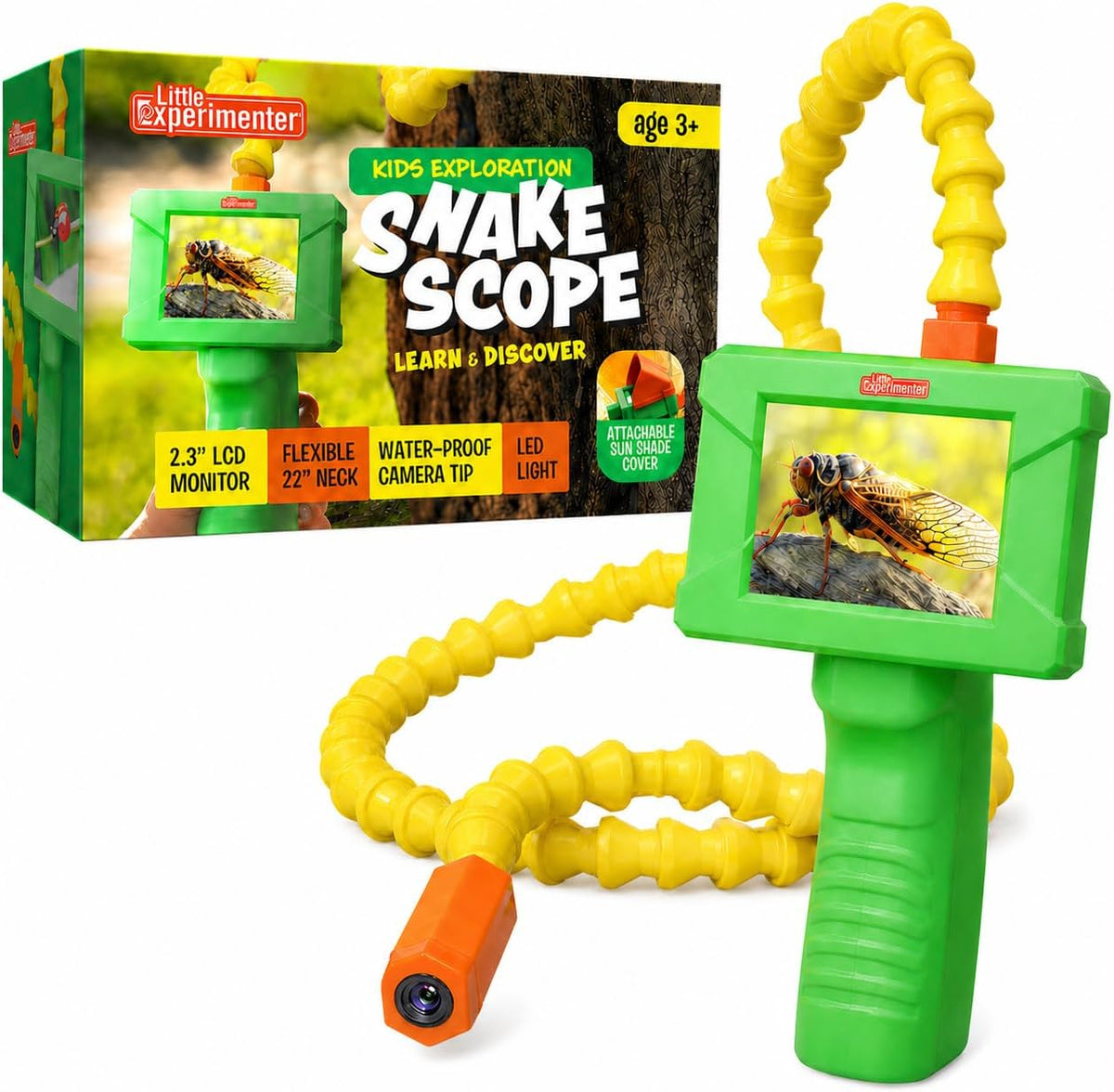 Borescope Snake Scope Camera for Kids, Light, STEM Toy 4-11 – Fun for Kids & Family