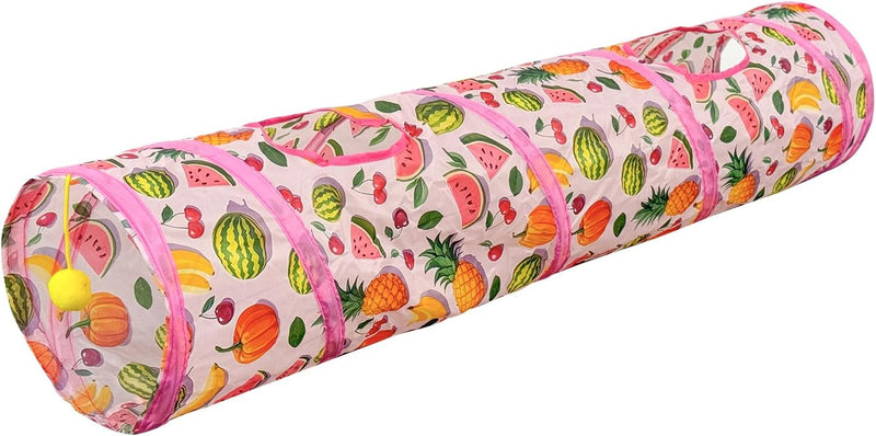 Andiker Cat Tunnel for Indoor Cats - Pink