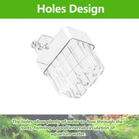 Aquarium Plant Holder 4 PCS Aquatic Plant Pot – Essentials for Fish - White - image 4
