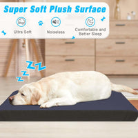 Dog Bed Covers Replacement Washable 100% Waterproof Dog Bed Sheets - Blue-44 x35 inch - image 3