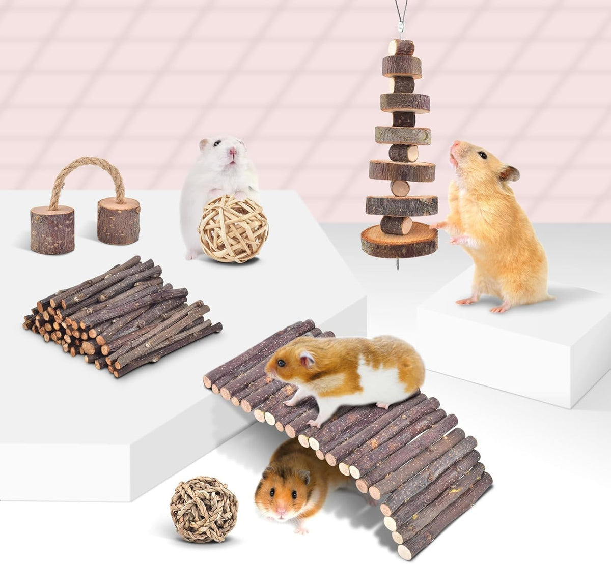 ERKOON 11 Pack Chinchillas Chew Toys - 22 Pack - image 4