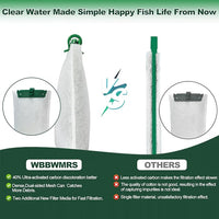 16-Count Medium Filter Cartridges Compatible with Tetra Whisper Bio-Bag Filters Medium Replacement Filter Cartridges for Whisper ReptoFilter and 10i IQ10 PF10 Power Filters -Ready to Use