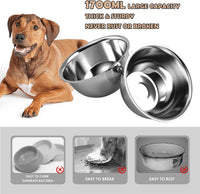 Metal Raised Dog Bowl Stand for Large and Medium Dogs - Height-10inch / Black-L - image 3