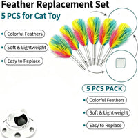 Telescopic Feather Decor Parts - Yellow, Pink, Blue - image 2