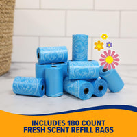 Arm and Hammer Easy Tear Dog and Cat Waste Bags - Blue / 180 Count (Pack of 1) - image 3