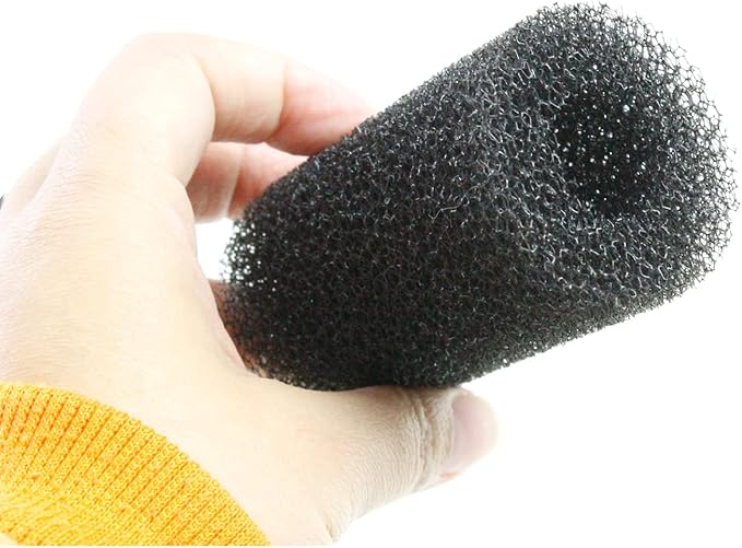 AQUANEAT 12-Pack Pre-Filter Sponge for Aquarium Shrimp Fry Fish Tank Filter Intake 0.6 Inch, Replacement Foam Cover