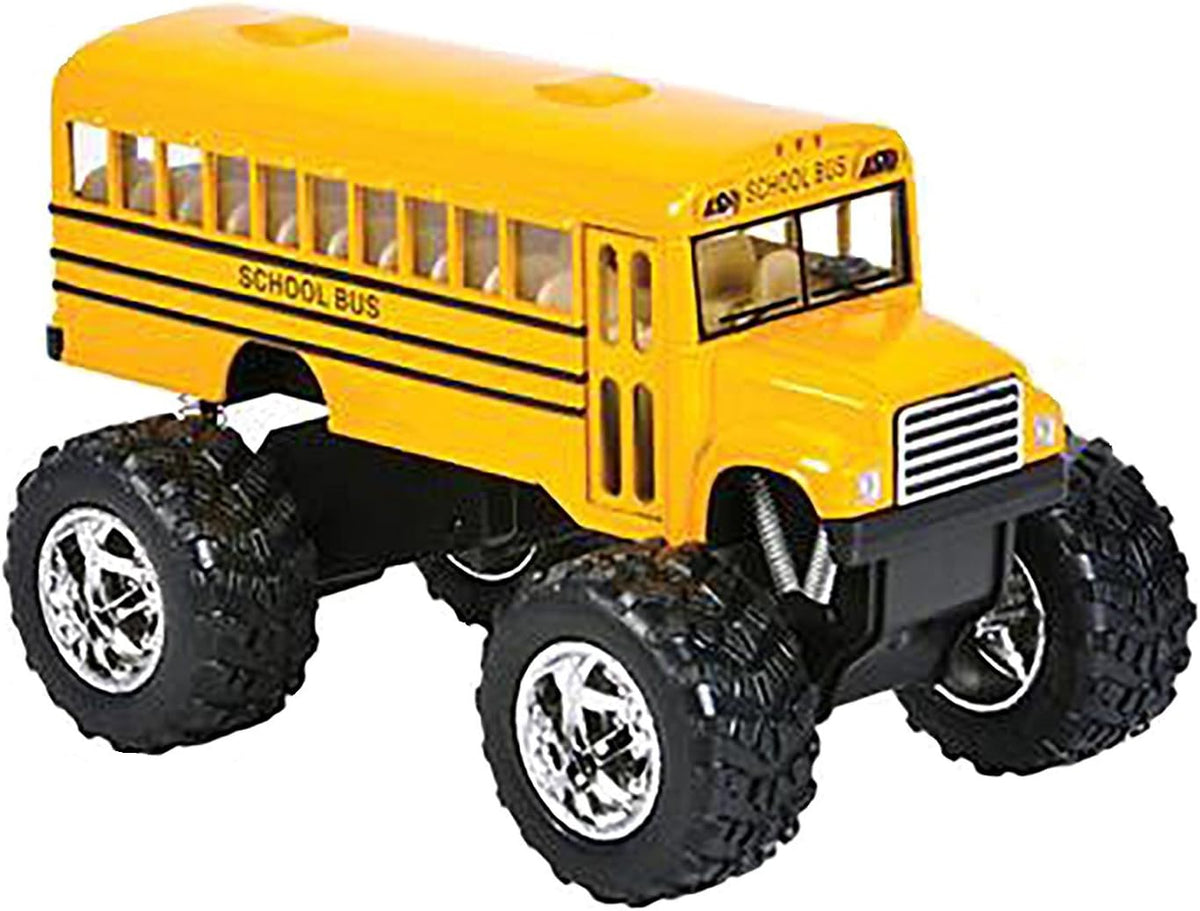 KinsFun 5" Monster School Bus Die Cast Metal Model - image 2