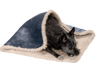 Furhaven Waterproof & Self-Warming Throw Blanket for Dogs & Indoor - 30.0"L x 20.0"W x 0.25"Th / Cozy Denim