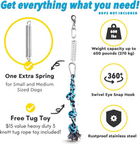 YES4QUALITY Flirt Pole for Dogs - Spring Pole - image 4