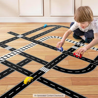 Piokio Road Tape for Kids, Race Car Party Decor - Piokio Road / 1 roll - image 3