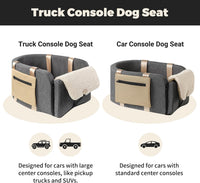 Center Console Dog Car Seat for Dogs to 18lbs, Fits Cars, Trucks - Pickup Console Dog Car Seat - image 4