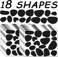 HIOHWEFH black adhesive felt circles, 12 sheets of dalmatian spot stickers - view 3