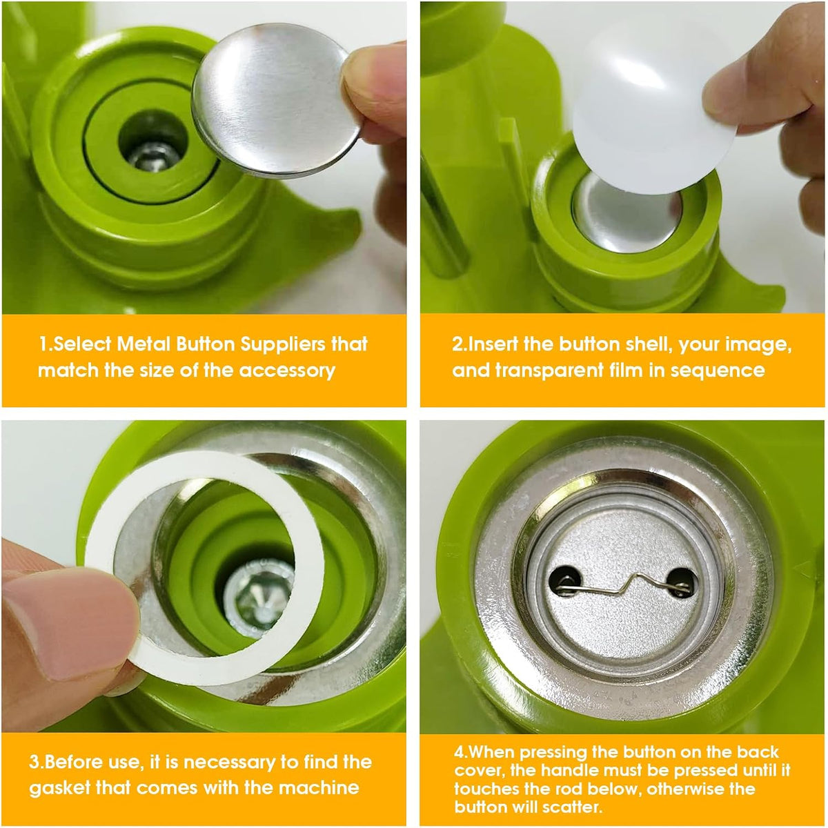 300 Pcs 58mm/2.28 inch Button Maker Supplies - 32mm/1.25 inch - Button Supplies Button Parts - image 3