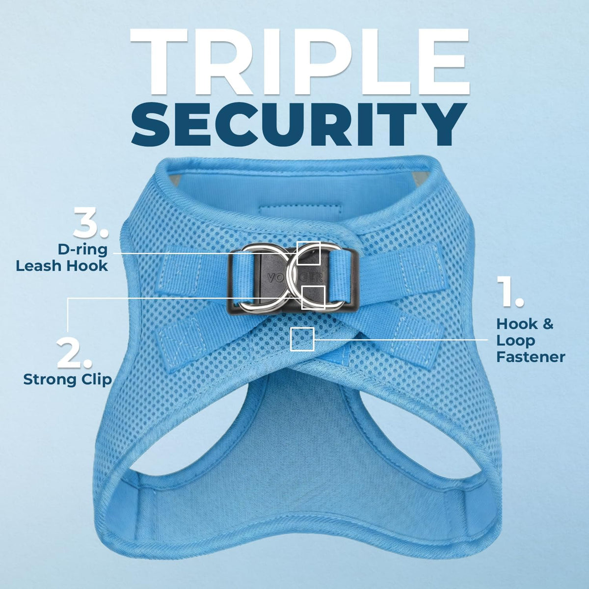 Voyager Step-in Air Cat Harness & Leash Set, XS - Sky Blue / XXXS (Chest: 11 - 12") - image 4