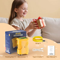 1000X Handheld Digital Microscope for Kids: Pocket Microscope - 382-Yellow - image 2