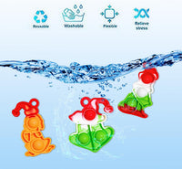 30Pcs Halloween Mini Pop Keychain Fidget Toy - C: Christmas 24 - image 4