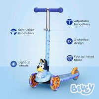Kick Scooter for Kids, 3 Wheel Self Balancing - Bluey 2 - image 2