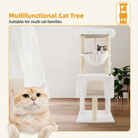 32" Cat Tree for Indoor Cats - Beige 1 / 43.3" - image 3