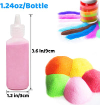36 PCS Art Sand Kit, DIY Scenic Sand Painting & Wedding Decoration Bottles – Fun for Kids & Family - 24 Color - image 2