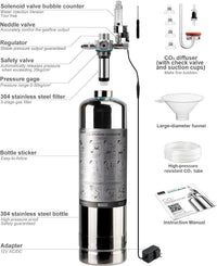 Aquarium CO2 Generator Double Runtime with Solenoid Valve 4L - G600 - image 4