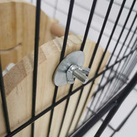kathson Rabbit Hay Feeder Rack Wood Grass Holder Less Wasted Hay Box - image 3