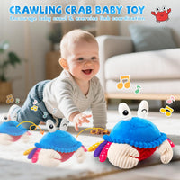 Interactive Crawling Crab Baby Toy - Blue - image 3