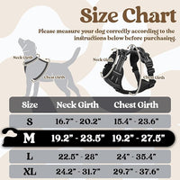 rabbitgoo Dog Harness Medium Sized, No Pull Pet Harness with 3 Buckles, Adjustable Soft Padded Vest with Control Handle, Walking Reflective Pet Vest for Medium Dogs, Black, M