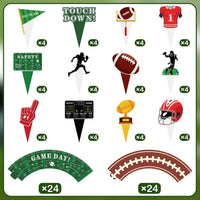 Hooqict carnival circus cupcake toppers and wrappers set, 48 pieces - view 32