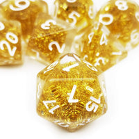 Haxtec Light Green DND Dice Set - Gold - image 4