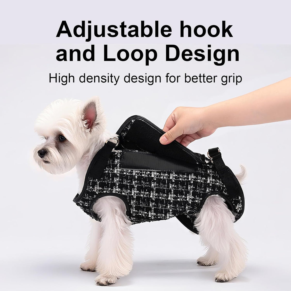 Wakytu Dog Lift Harness Dog Carrier Sling for Small Dogs & Cats - Medium(8-13 LBS) / 2.0 Black - image 4