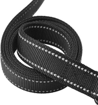 Dog Leash 6ft Long, Traffic Padded Two Handle, Heavy Duty - 6FT / Black - image 3