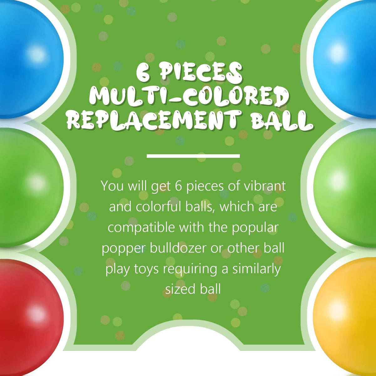 Civaner 12 Pieces Plastic Replacement Balls 1.75 Inch for Toddler - 6 / Classic - image 3
