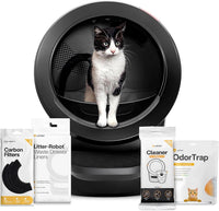 Whisker Litter-Robot 4 Supply & Accessory Bundle, Automatic - Black / Supply Bundle
