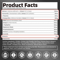 Melatonin for Dogs, Calming Chews with Valerian Root & L-Theanine for Sleep Aid & Emotional Support, Calming Treats for Stress Anxiety Relief - Thunder, Fireworks, Barking, Bacon Flavor, 90Ct