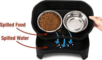 Neater Feeder Express Mess Proof Dog Bowls Elevated for Small Breeds - Medium to Large w/ Standard Bowls / Midnight Black - image 3