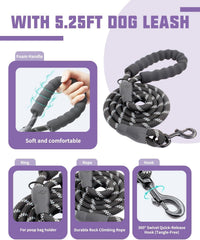 AUROTH Dog Harness for Large Dogs No Pull Tactical Harness and Leash - Purple / S(Neck:13.4"-19.7",Chest:20.5"-26") - image 3