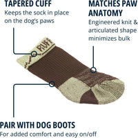Ruffwear, Bark'n Boot Dog Socks - Earth Brown / 1.50 in/ 1.75 in - image 3