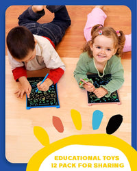 bravokids 2 Pack LCD Writing Tablet with Stylus - Blue*6+pink*6 / 8.5 inch - image 4