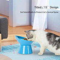 Detachable Elevated Cat Bowls - Blue - image 4