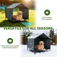Large Dog Shade Shelter for Outside - Grey / Medium - image 4