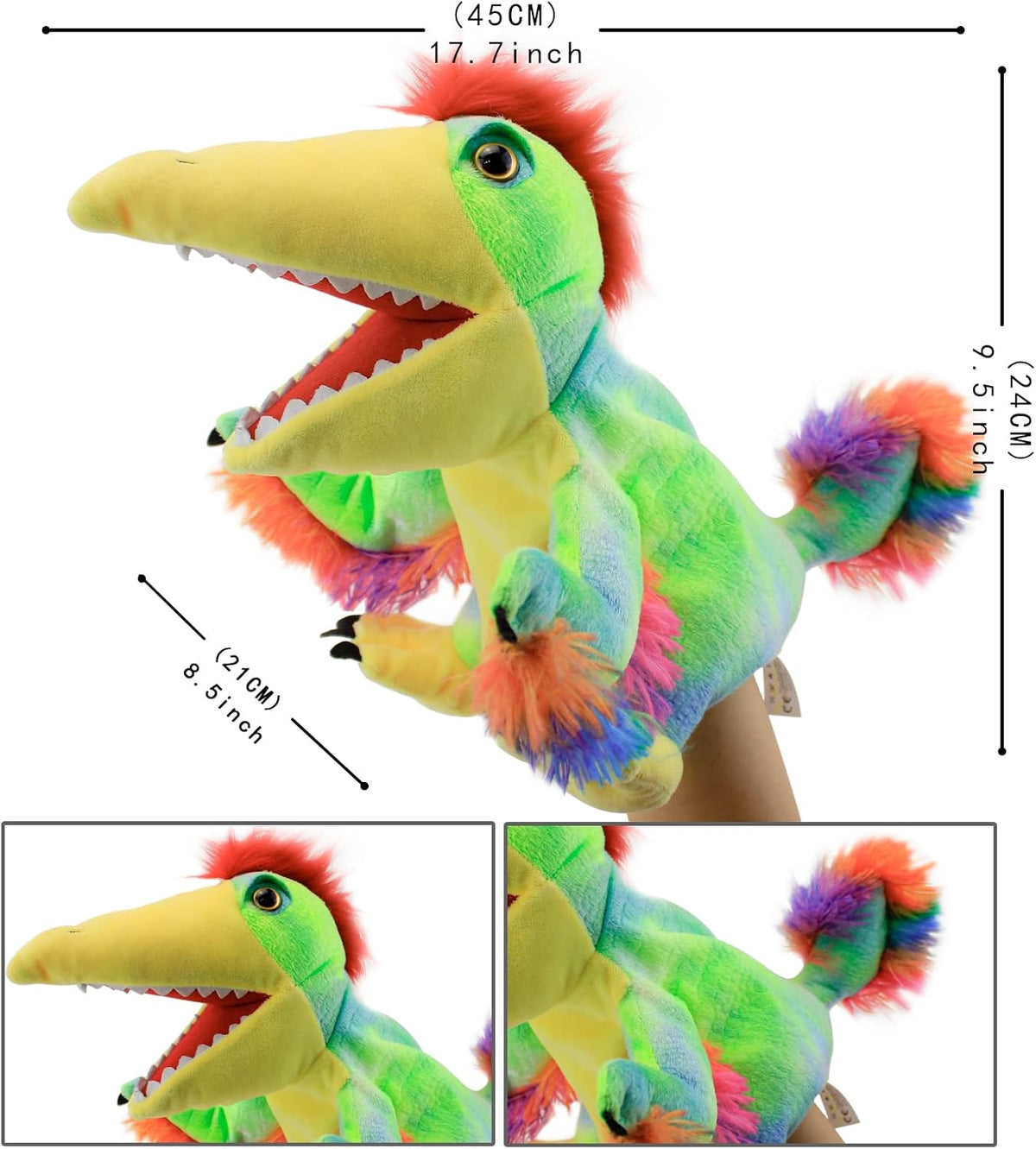 Puppet Hand Puppets for Kids - Dinosaur 11 - image 2