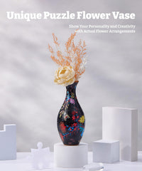 Pintoo Unique 3D Puzzle Vase for Adults - Elegant Floral Print / 160 - image 2